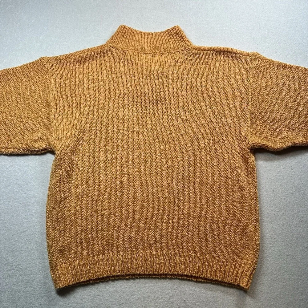 Vintage Bristol Court Orange Sweater Size‎ L Knit Pullover Retro